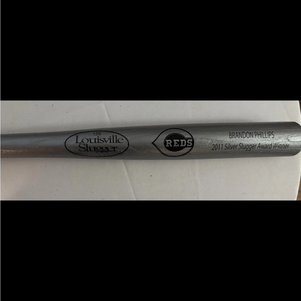 Louisville Slugger Brandon Phillips Mini Bat Reds 2011 Silver Slugger New